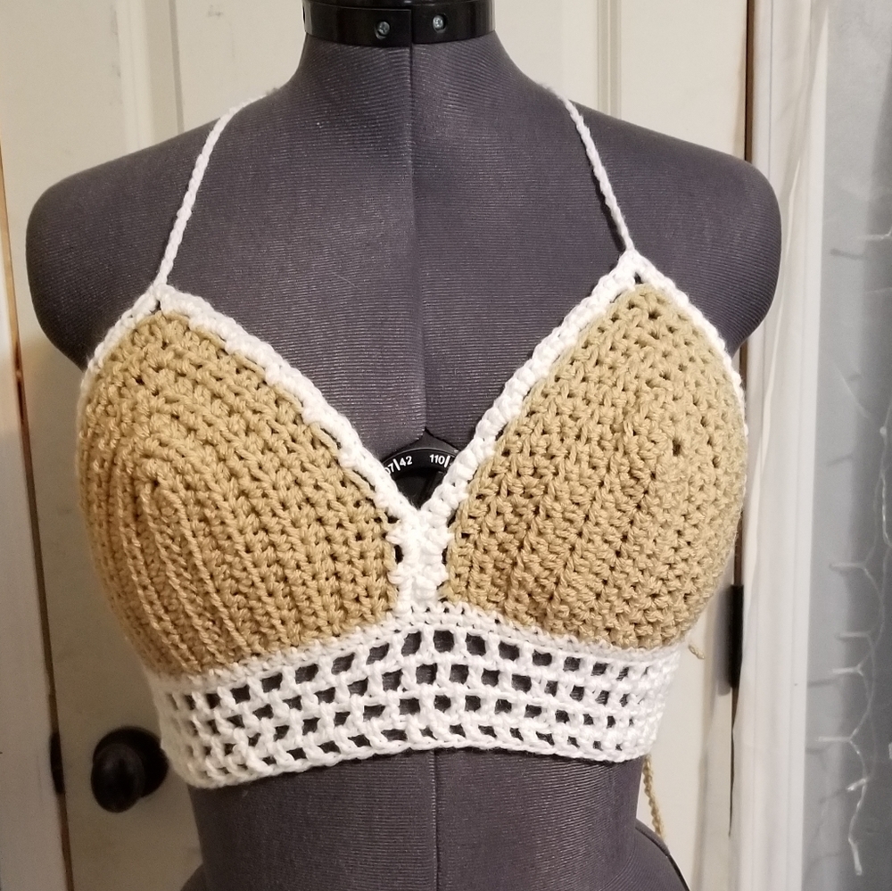 Crochet Bralette/Bikini Handmade - Picture 1 of 11